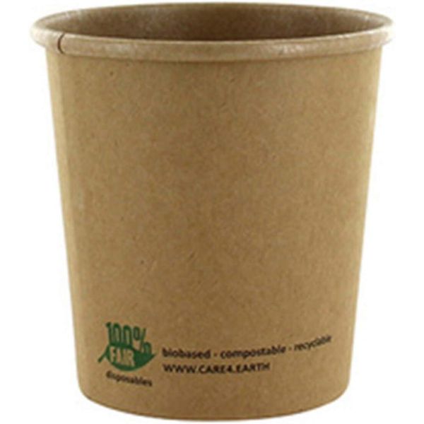 Papstar 87264 Papstar Bicchiere Da Minestra "Puro"", Rotondo, 230 Ml, Marrone"-image