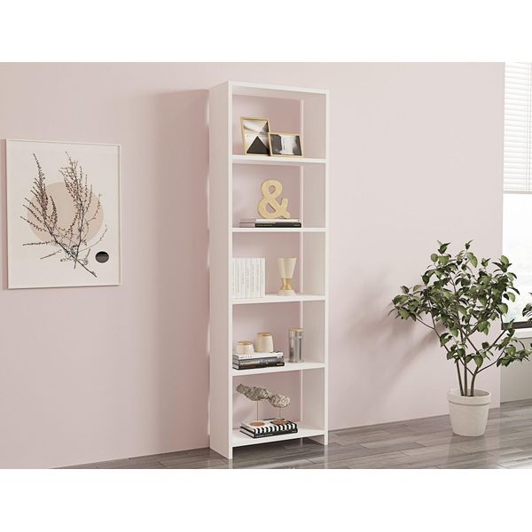Skye Decor, Nuovo - Bianco, Libreria, Bianco, 160 X 50 X 19,6 Cm-image