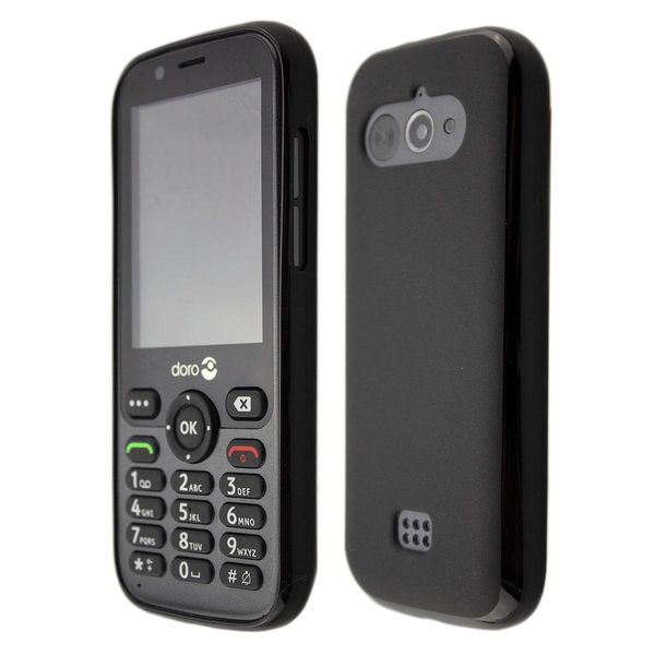 Caseroxx Cover Protettiva In Tpu Compatibile Con Doro 7010 / 7011, Custodia In Gomma Per Cellulare Nera-image