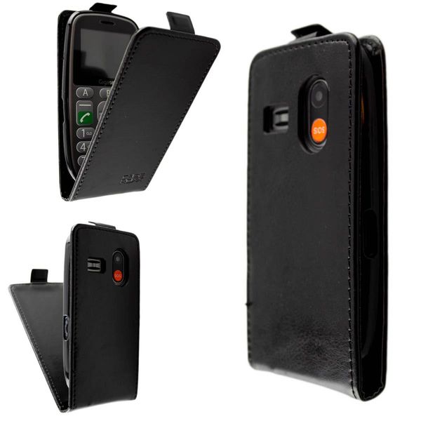Caseroxx Custodia Per Cellulare Flip Cover Compatibile Con Gigaset GL390, Custodia Flip Cover Per Smartphone-image