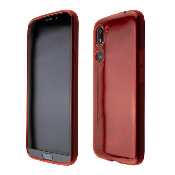 Caseroxx Cover Protettiva In Tpu Compatibile Con Doro 8050 / 8050 Plus, Custodia In Gomma Per Cellulare Rossa-image