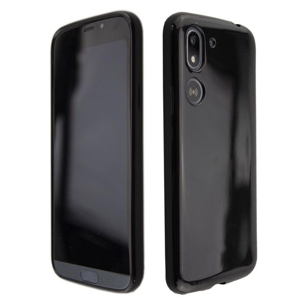 Caseroxx Cover Protettiva In Tpu Compatibile Con Doro 8050 / 8050 Plus, Custodia In Gomma Per Cellulare Nera-image