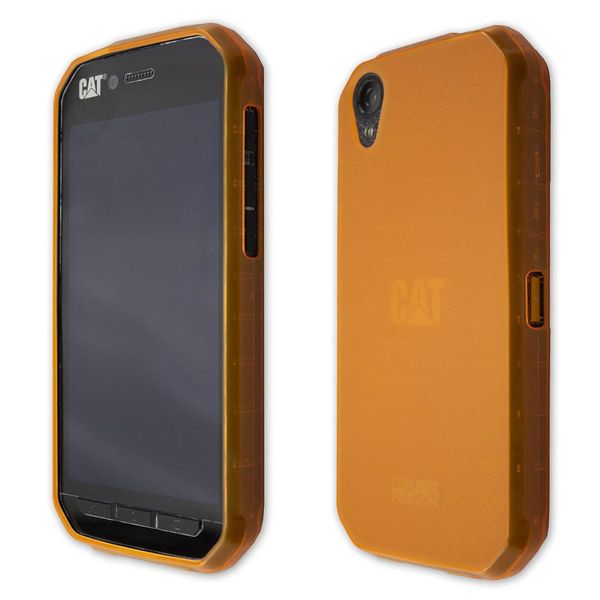 Caseroxx Custodia Protettiva In Tpu Compatibile Con Cat S41, Custodia In Gomma Per Cellulare Arancione-image