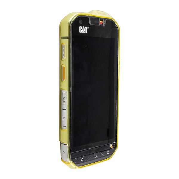 Caseroxx Custodia Protettiva In Tpu Compatibile Con Cat S60, Custodia In Gomma Per Cellulare Giallo-image