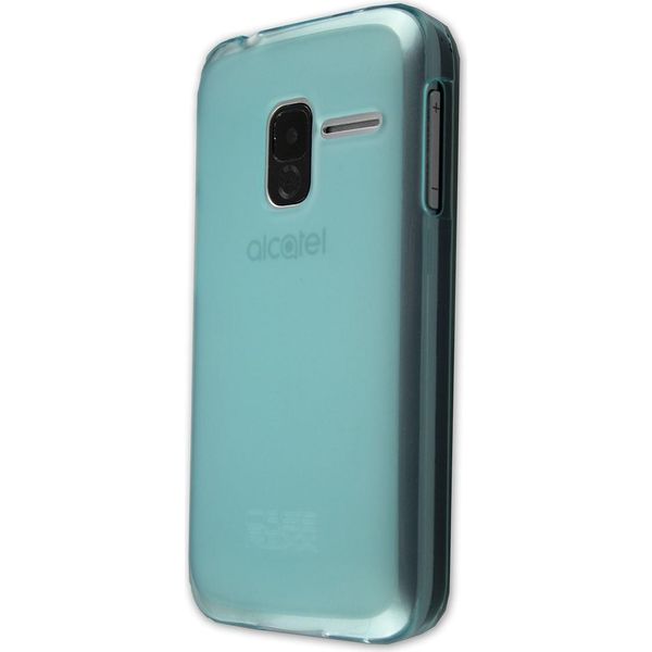 Caseroxx Custodia Protettiva In Tpu Compatibile Con Alcatel 2008G, Custodia In Gomma Per Telefono Cellulare Azzurro-image