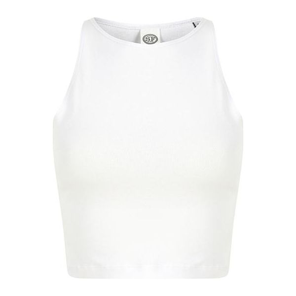 Sf Women SK106 | Top Cropped Da Donna - Top Cropped Da Donna - Colore: Bianco - Taglia: M-image