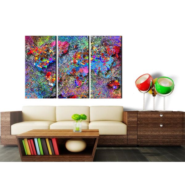 Quadro In Sughero Non Tessuto - Vortice Colorato 120X80 Cm Carte K-A-0076-P-F-image