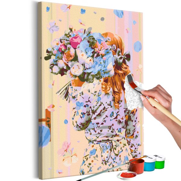 Tessuto Non Tessuto Pittura Per Numeri - Ortensia 40X60 Cm Persone N-A-1268-E-A-image