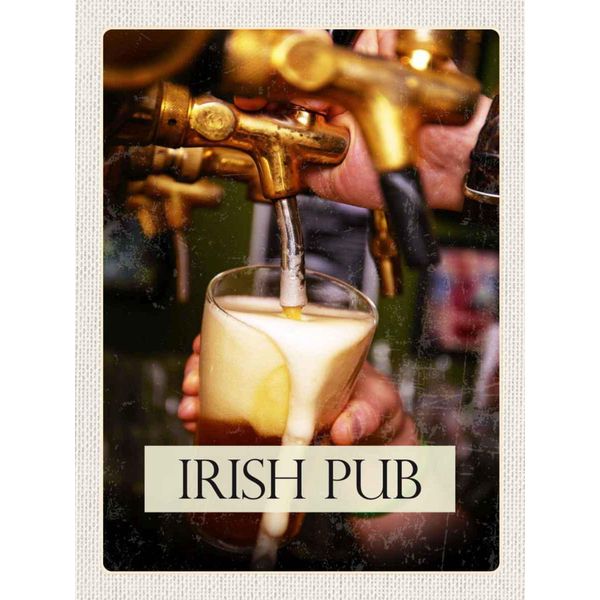 Vianmo Insegna In Legno 40X30 Cm Irland Irisches Bier Tradition Alkohol-image