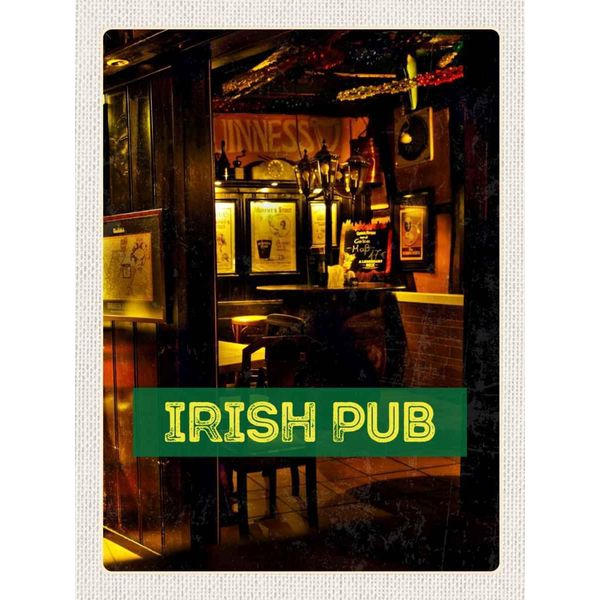 Vianmo Insegna In Legno 40X30 Cm Irland Kneipe Irisches Pub Bier-image