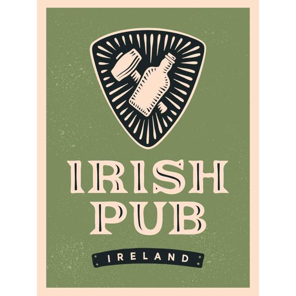 Vianmo Insegna In Legno 40X30 Cm Ireland Irish Pub Alkohol-image
