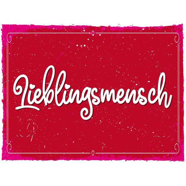 Vianmo Insegna In Legno 30X40 Cm Lieblingsmensch-image