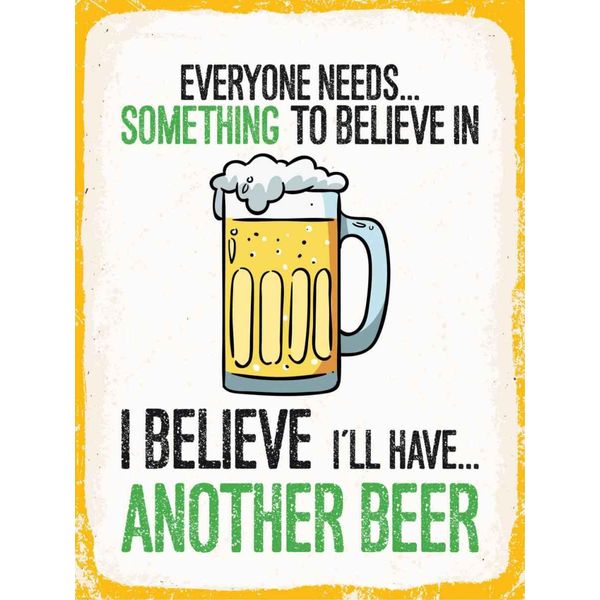 Vianmo Insegna In Legno 40X30 Cm Bier I´Ll Have Another Beer-image