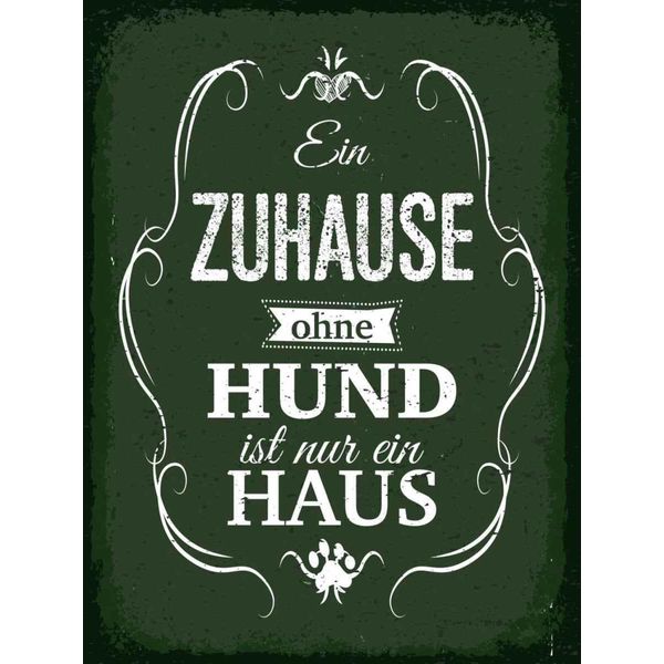 Vianmo Insegna In Legno 40X30 Cm Hund Zuhause Ist Nur Ein Haus-image