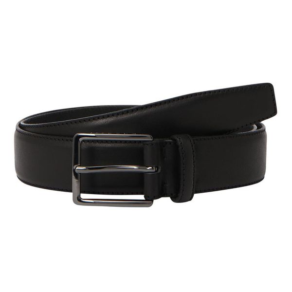Bugatti Pelle Cintura Men´S Cow Leather Belt 3.5 W120 Black Nero-image