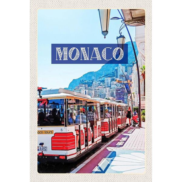Vianmo Insegna In Legno 18X12 Cm Monaco Frankreich Tour Innenstadt Trip-image