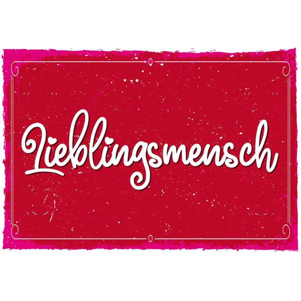 Vianmo Insegna In Legno 12X18 Cm Lieblingsmensch-image