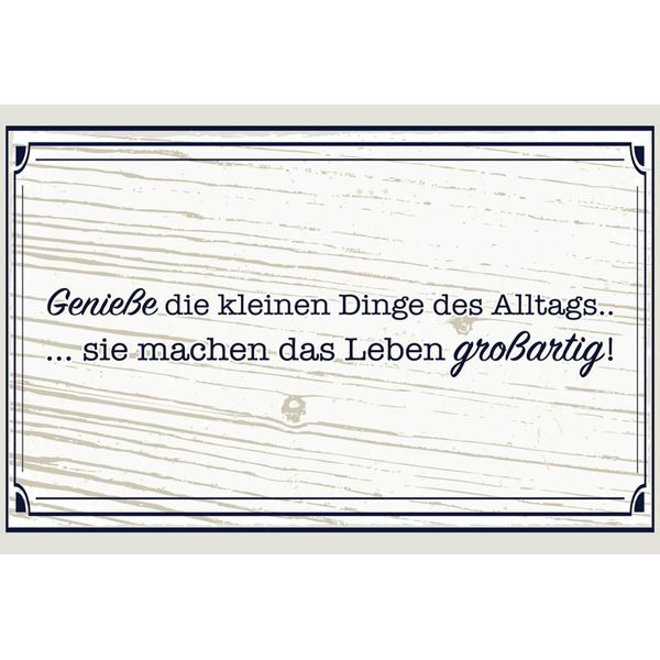 Vianmo Insegna In Legno 12X18 Cm GenießE Die Kleinen Dinge Alltags-image