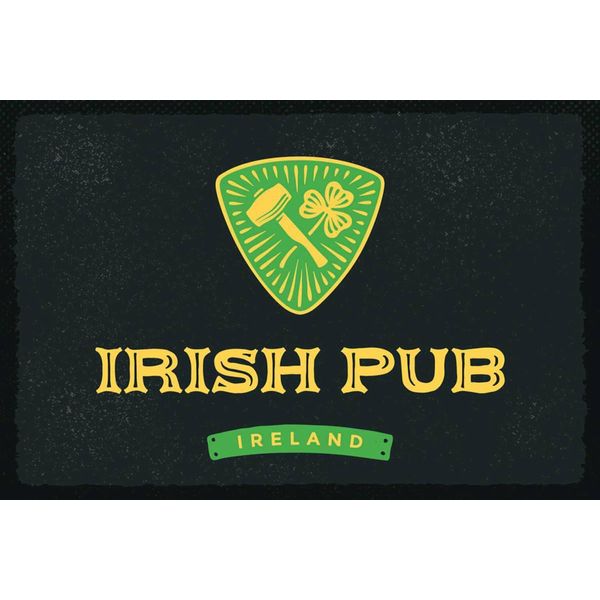 Vianmo Insegna In Legno 12X18 Cm Ireland Irish Pub Alkohol-image