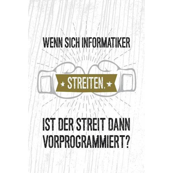 Vianmo Insegna In Legno 18X12 Cm Wenn Sich Informatiker Streiten-image