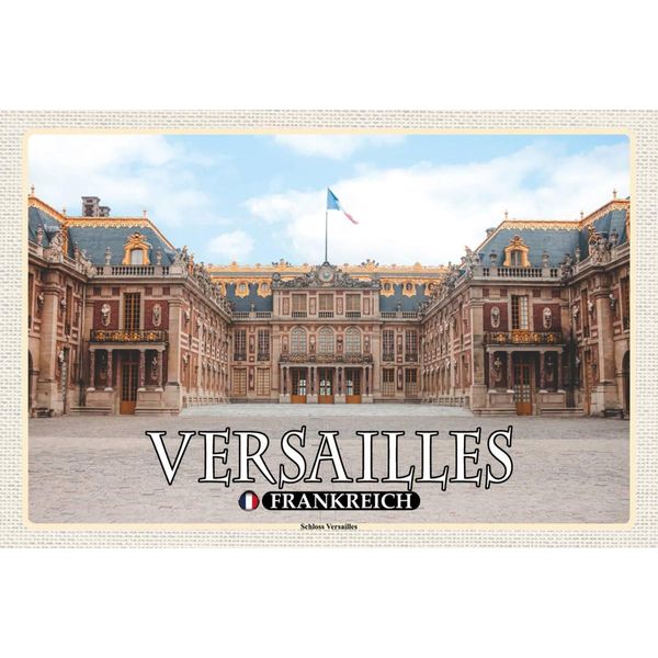 Vianmo Insegna In Legno 12X18 Cm Versailles Frankreich Schloss Versailles-image