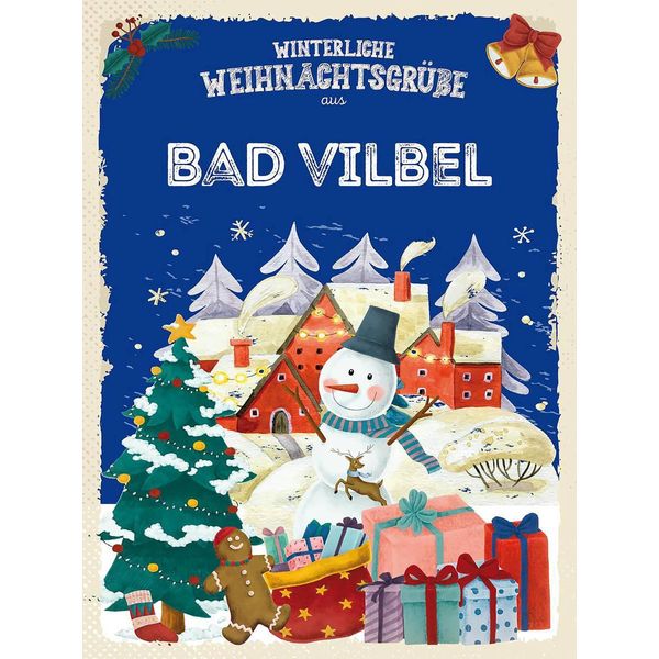 Vianmo Insegna In Legno 40X30 Cm WeihnachtsgrüßE Bad Vilbel-image