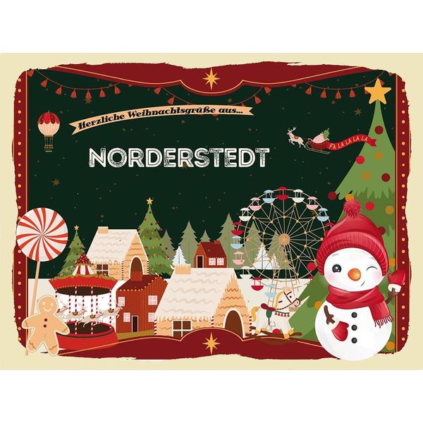 Vianmo Insegna In Legno 30X40 Cm Weihnachten GrüßE Norderstedt-image