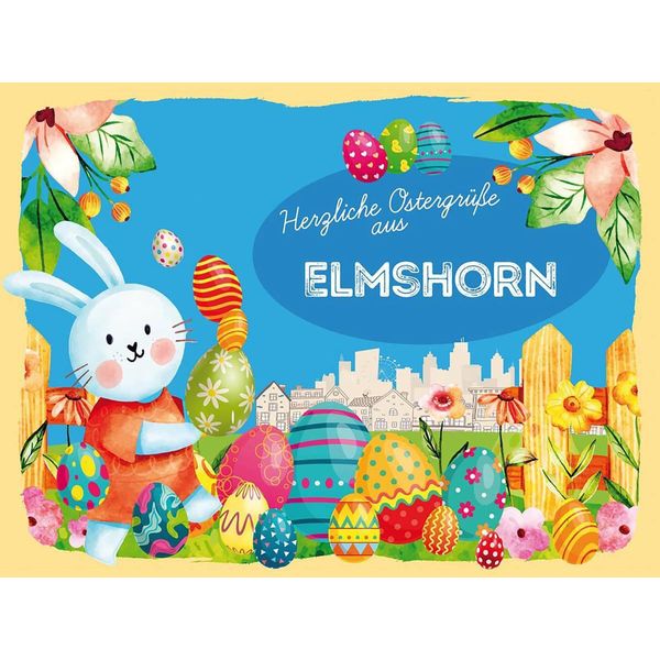 Vianmo Insegna In Legno 30X40 Cm Ostern OstergrüßE Elmshorn-image