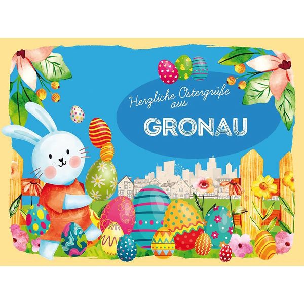 Vianmo Insegna In Legno 30X40 Cm Ostern OstergrüßE Gronau-image