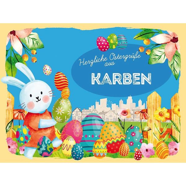 Vianmo Insegna In Legno 30X40 Cm Ostern OstergrüßE Karben-image