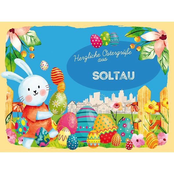 Vianmo Insegna In Legno 30X40 Cm Ostern OstergrüßE Soltau-image