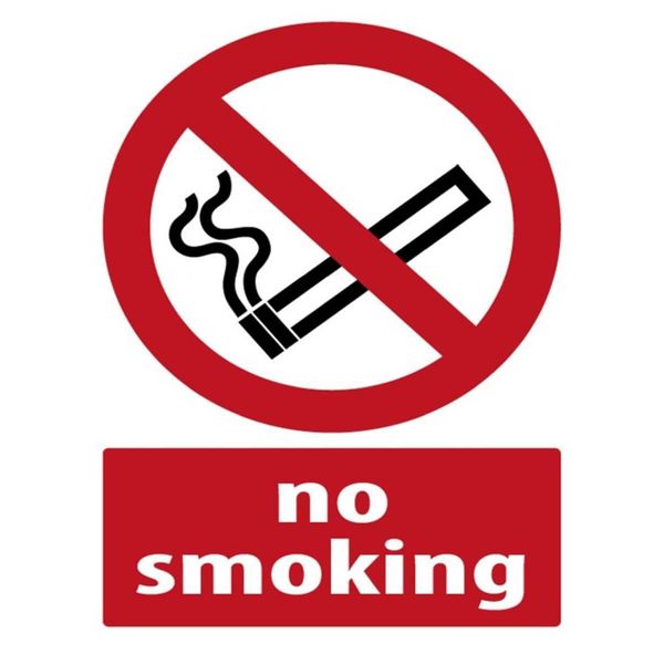 Vianmo Insegna In Legno 40X30 Cm No Smoking-image