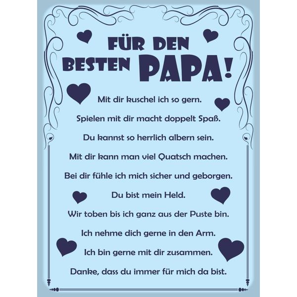Vianmo Insegna In Legno 40X30 Cm FüR Den Besten Papa-image