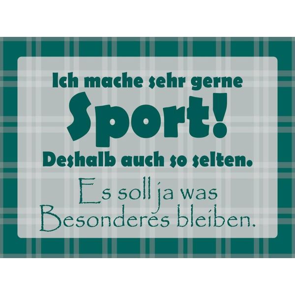 Vianmo Insegna In Legno 30X40 Cm Ich Mache Gerne Sport-image