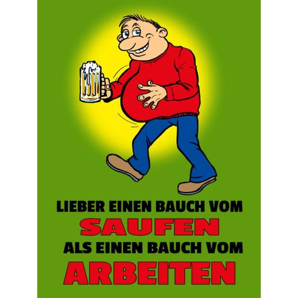 Vianmo Insegna In Legno 40X30 Cm Lieber Bauch Vom Saufen Als-image