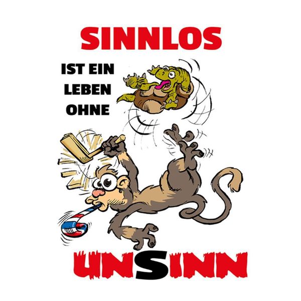 Vianmo Insegna In Legno 40X30 Cm Sinnlos Ist Ein Leben Ohne Unsinn-image