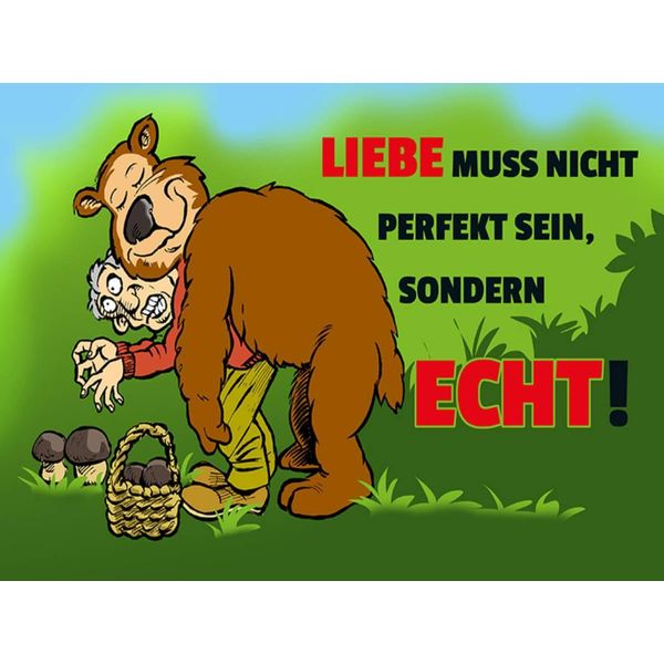 Vianmo Insegna In Legno 30X40 Cm Liebe Nicht Perfekt Sondern Echt Sein-image