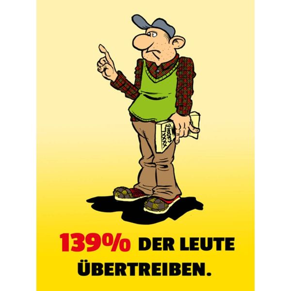 Vianmo Insegna In Legno 40X30 Cm 139% Der Leute üBertreiben-image