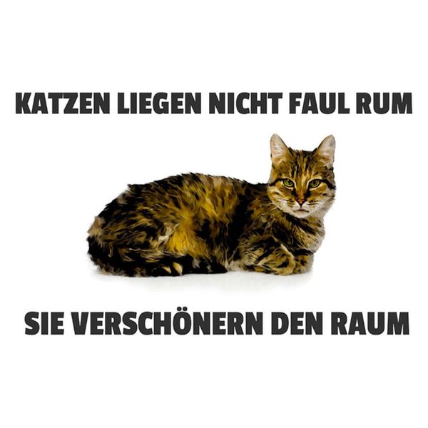 Vianmo Insegna In Legno 30X40 Cm Katzen VerschöNern Den Raum-image