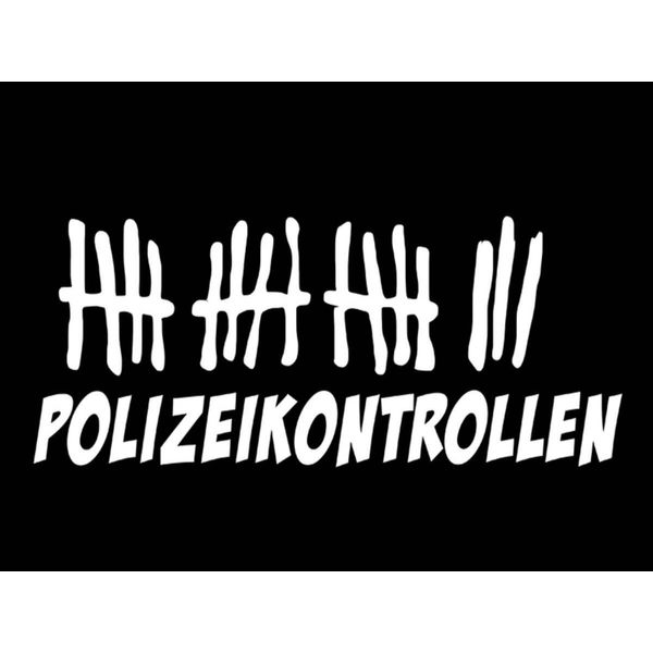 Vianmo Insegna In Legno 30X40 Cm Strichliste Polizeikontrollen Schwarzes-image