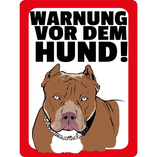 Vianmo Insegna In Legno 40X30 Cm Warnung Vor Dem Hund-image