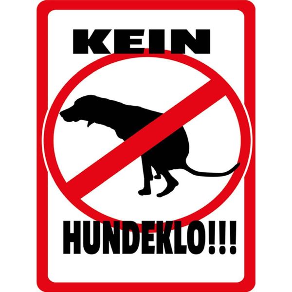 Vianmo Insegna In Legno 40X30 Cm Kein Hundeklo Tiere Hund-image