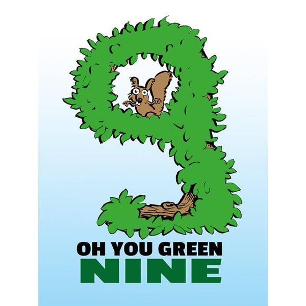 Vianmo Insegna In Legno 40X30 Cm Oh You Green Nine-image