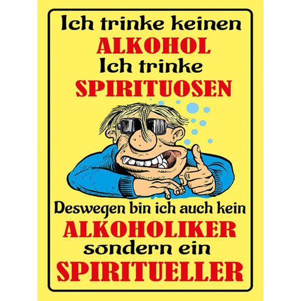 Vianmo Insegna In Legno 40X30 Cm Kein Trinke Spirituosen-image