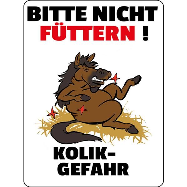 Vianmo Insegna In Legno 40X30 Cm Bitte Nicht FüTtern Pferd Kolik-image