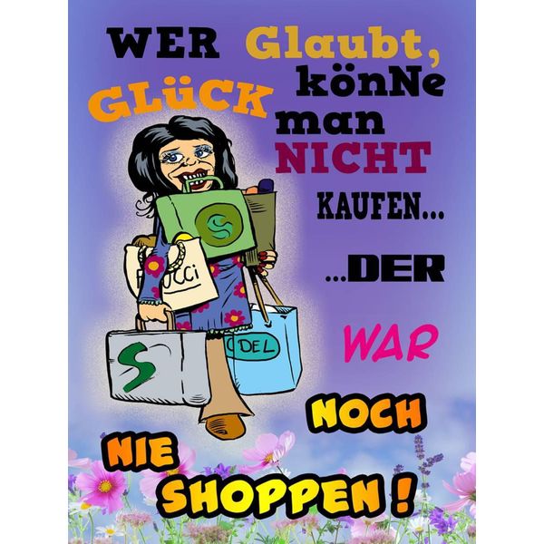 Vianmo Insegna In Legno 40X30 Cm Wer Glaubt GlüCk KöNne Man Nicht-image