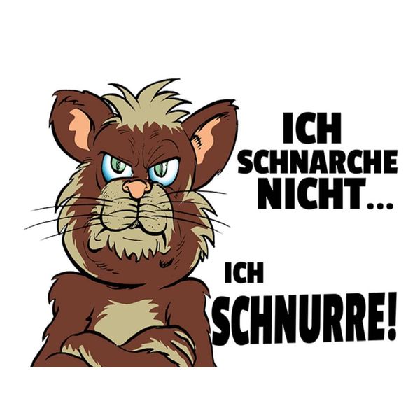 Vianmo Insegna In Legno 30X40 Cm Ich Schnarche Nicht Ich Schnurre-image