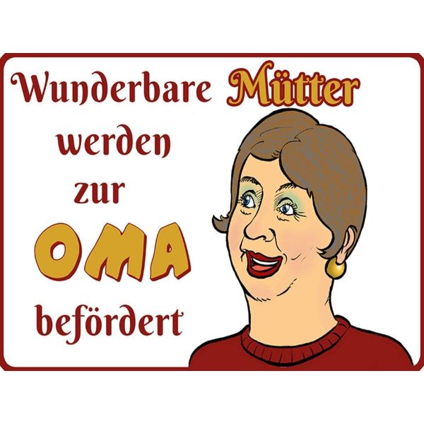 Vianmo Insegna In Legno 30X40 Cm Wunderbare MüTter Werden Oma-image