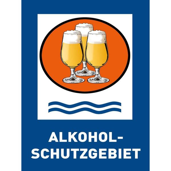 Vianmo Insegna In Legno 40X30 Cm Bier Alkoholschutzgebiet BiergläSer-image