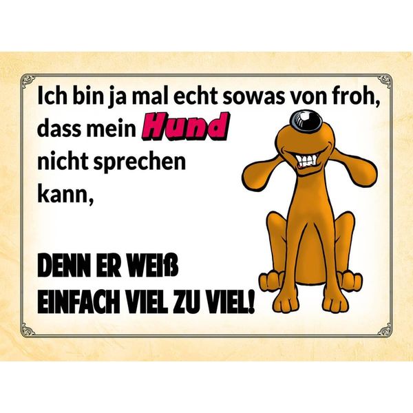 Vianmo Insegna In Legno 30X40 Cm Mein Hund Weiß Einfach Zuviel-image